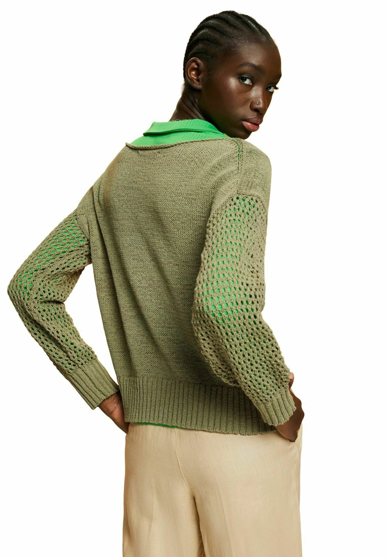 ESPRIT Lockerer- Trui - Light Khaki 2 ESPRIT Lockerer- Trui - Light Khaki - Afbeelding 2