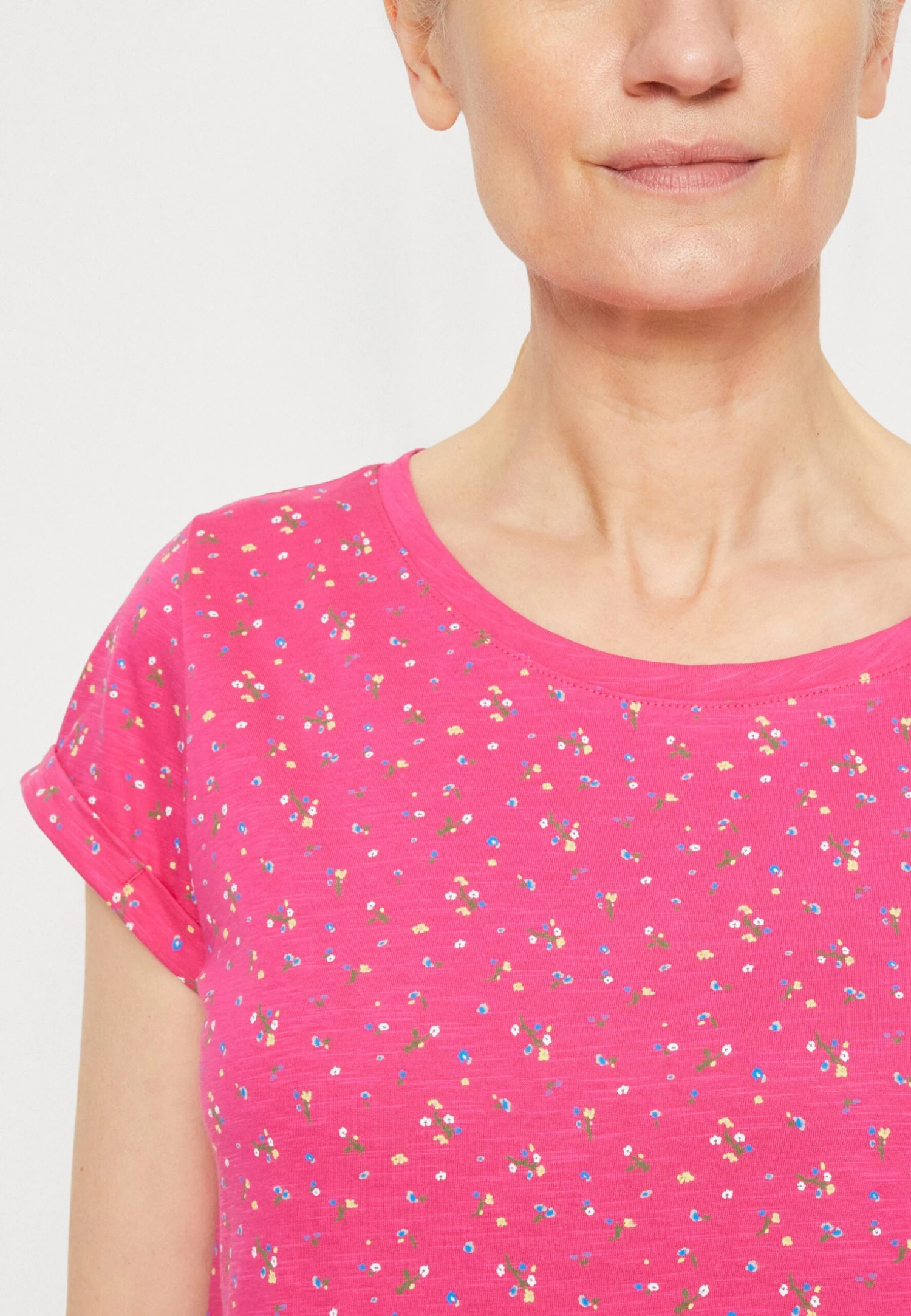 Edc By Esprit Sus Aop - T-Shirt Print - Pink Fuchsia 6 Edc By Esprit Sus Aop - T-Shirt Print - Pink Fuchsia - Afbeelding 6