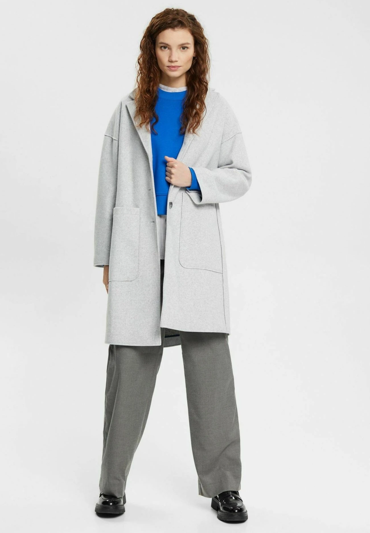 ESPRIT Mit-Logo - Sweater - Blue 2 ESPRIT Mit-Logo - Sweater - Blue - Afbeelding 2