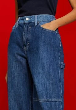 ESPRIT Straight Leg Jeans - Blue Dark Washed -Esprit 7dc60b4225e64a83b77c00bc2d4bbe30