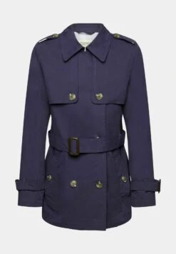 ESPRIT Kurzer Mit Gürtel - Trenchcoat - Navy -Esprit 7deba8bbd88a4a7cabe2359ba6581298