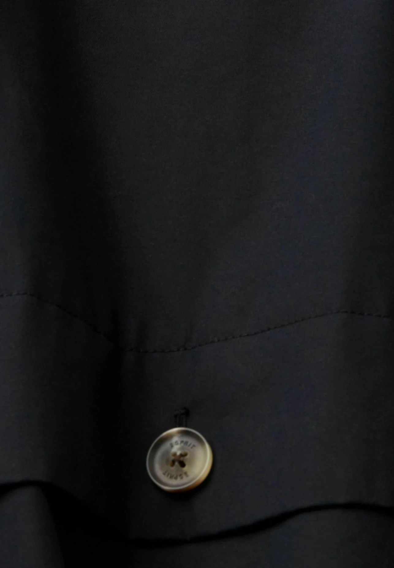 ESPRIT Kurzer Mit Gürtel - Trenchcoat - Black 8 ESPRIT Kurzer Mit Gürtel - Trenchcoat - Black - Afbeelding 8