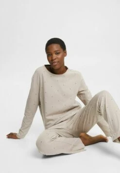 ESPRIT Set Seasonal Print Cocve Pj Allls - Pyjama - Light Taupe 14 ESPRIT Set Seasonal Print Cocve Pj Allls - Pyjama - Light Taupe -Esprit 82bdcf2d021a4ddda8e6719f961e642f