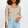 ESPRIT Im Pointelle Design - Longsleeve - Light Taupe