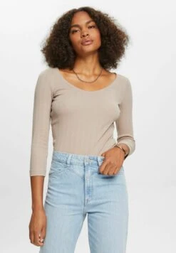 ESPRIT Im Pointelle Design - Longsleeve - Light Taupe
