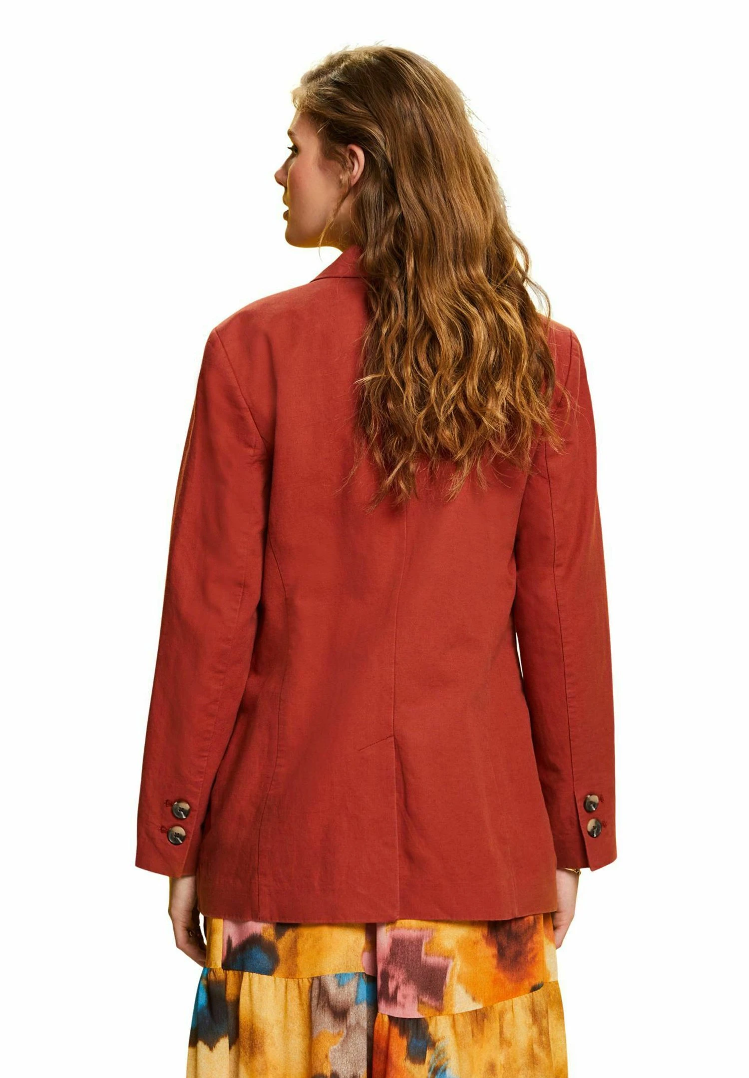 ESPRIT Halflange Jas - Terracotta New 2 ESPRIT Halflange Jas - Terracotta New - Afbeelding 2