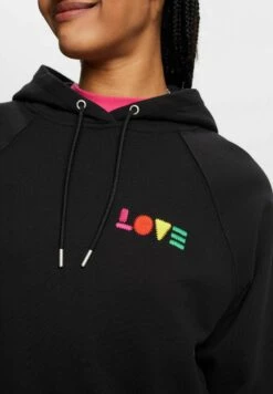 ESPRIT Mit Geometrischem Love-Print - Hoodie - Black -Esprit 8f68cfc33b3e447c91e550804f86397a