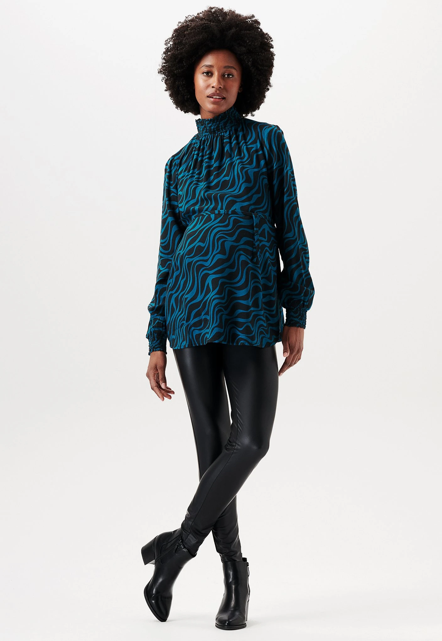 Blouse - Blue Coral 1 Blouse - Blue Coral