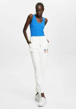 ESPRIT Mit Logo Bio - Trainingsbroek - Off White -Esprit 91b239b6467943ecb72d232ffe30f7e0
