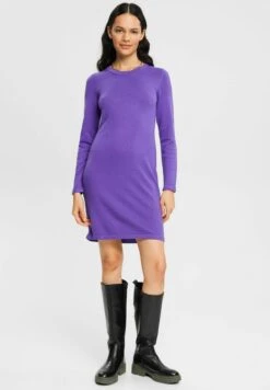 Edc By Esprit Flat - Gebreide Jurk - Purple -Esprit 9755509907b940ae880c650e902ad7ef