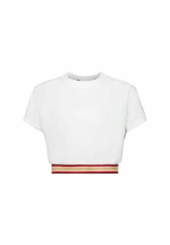 ESPRIT Cropped Mit Glitzer Detail - T-Shirt Print - White 14 ESPRIT Cropped Mit Glitzer Detail - T-Shirt Print - White -Esprit 9d5caa52d1a94ce1ac4221b16be85efa