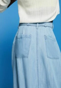 ESPRIT Midi - A-Lijn Rok - Blue Light Washed -Esprit 9e61d75504684826ad617d01f0b3483c
