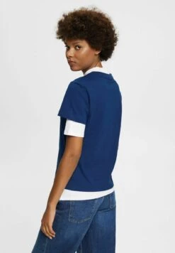 ESPRIT Mit Logo Stickerei - T-Shirt Basic - Ink -Esprit a1fefb1e8bed4930817e8d9693bc5efe