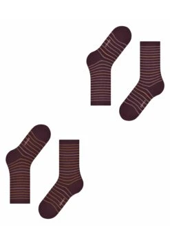 ESPRIT Fine Stripe 2-Pack - Sokken - Claret -Esprit aa97ccae324444db803e1285fb2f594d