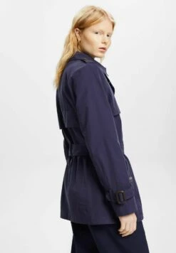 ESPRIT Kurzer Mit Gürtel - Trenchcoat - Navy -Esprit ac2a8ea0f40a4991b75c888375cccd51