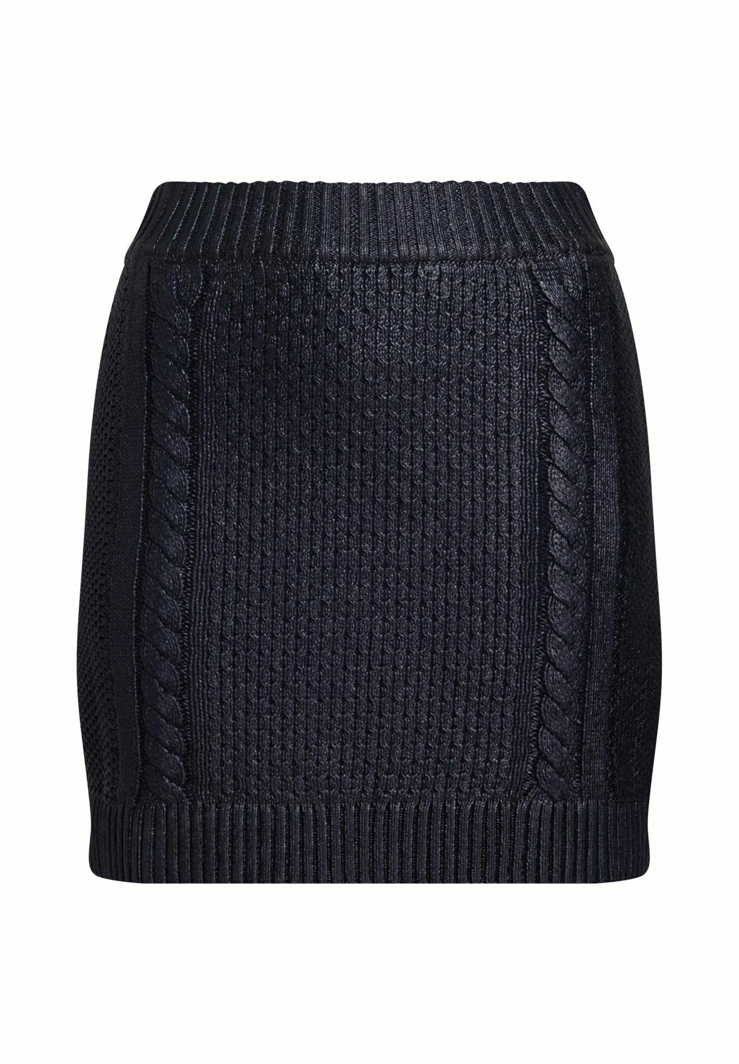 ESPRIT Mit Zopfmuster Im Metallic-Look - A-Lijn Rok - Navy 5 ESPRIT Mit Zopfmuster Im Metallic-Look - A-Lijn Rok - Navy - Afbeelding 5