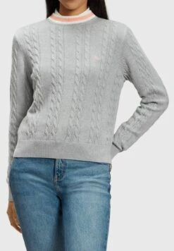 ESPRIT Zopf Mit Delfin-Logo - Trui - Light Grey