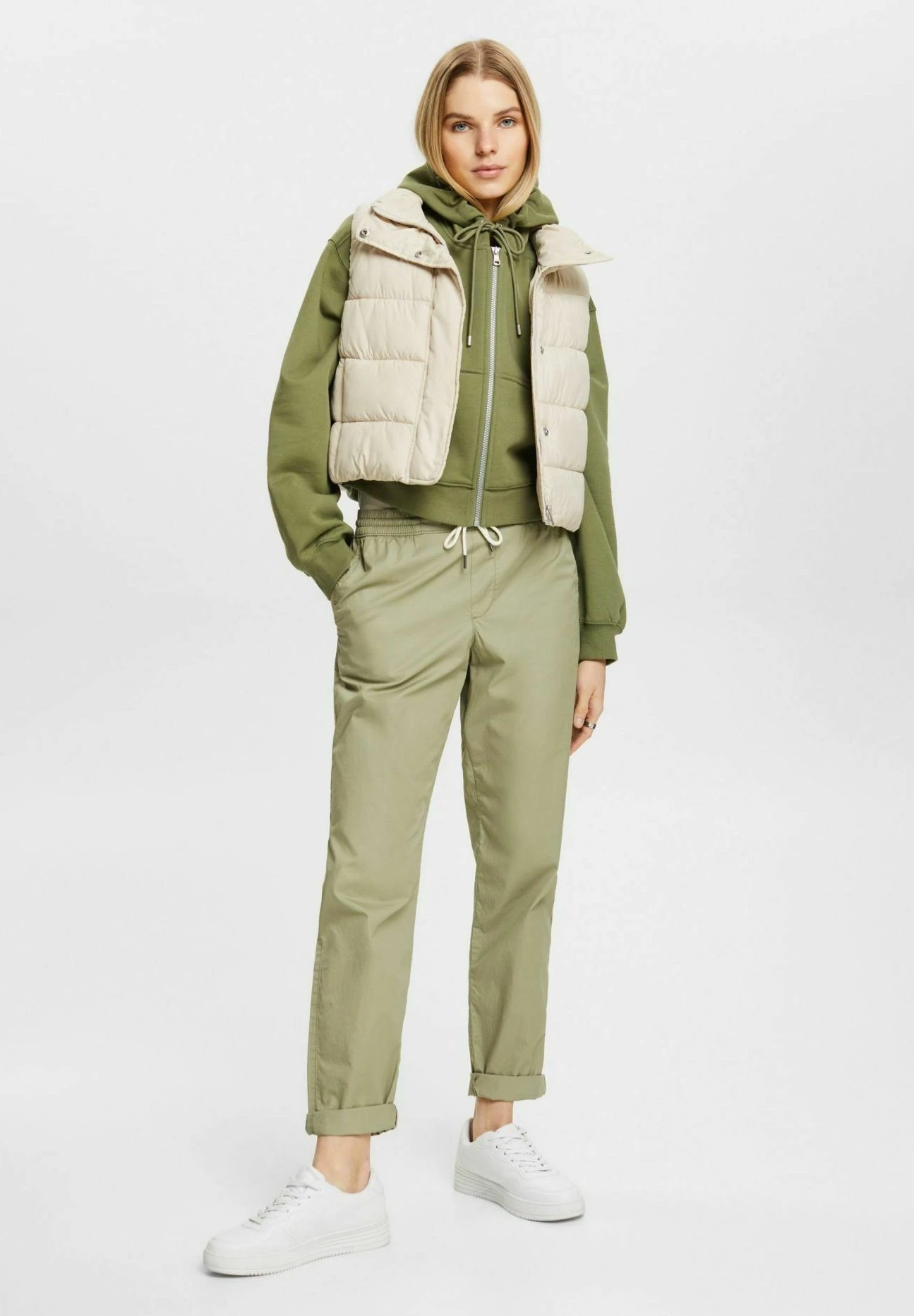 ESPRIT Belle - Broek - Light Khaki 2 ESPRIT Belle - Broek - Light Khaki - Afbeelding 2