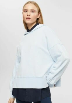 Edc By Esprit Mit Geteiltem Saum - Hoodie - Pastel Blue