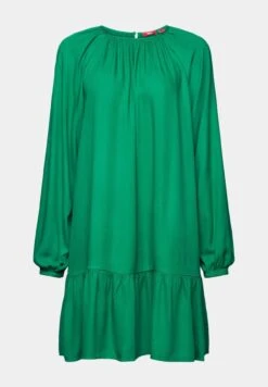 Edc By Esprit Cve_Raglan - Jurk - Dark Green -Esprit b3b49601eed3466eab452e8bcd8020d8