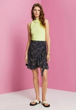 Edc By Esprit Light- A-Lijn Rok - Dark Blue -Esprit b671e36d9b8a46d790754d99b9a85339