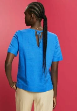 ESPRIT Rn Blou - Blouse - Bright Blue -Esprit b679ec8c12f246869ef1375ea19fb303