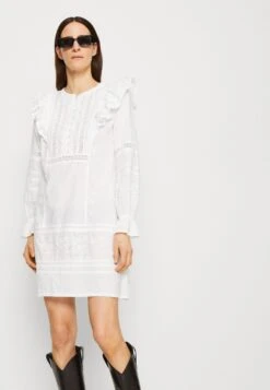 ESPRIT Embro Stripe - Blousejurk - White -Esprit c0b71d7bfd0f4e55bf030ee1415d9652