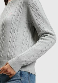 ESPRIT Zopf Mit Delfin-Logo - Trui - Light Grey -Esprit ca030e88c02d49cc9367f6b2911bbe3a