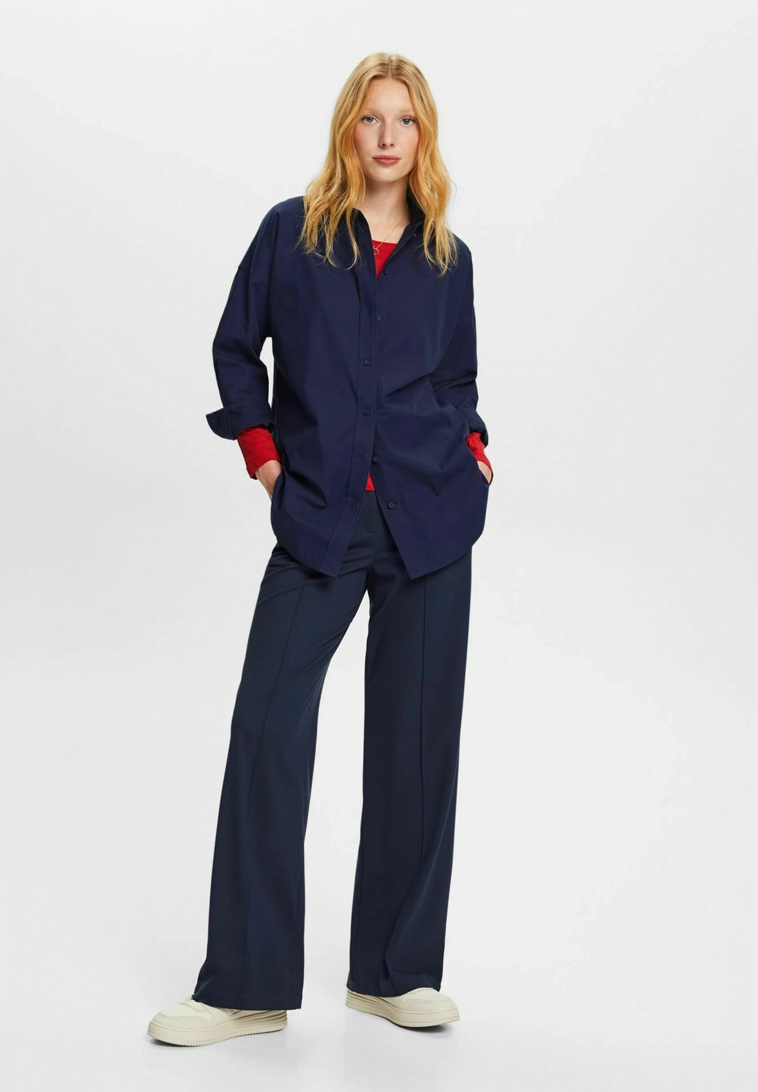 ESPRIT Compact- Blouse - Dark Blue 5 ESPRIT Compact- Blouse - Dark Blue - Afbeelding 5