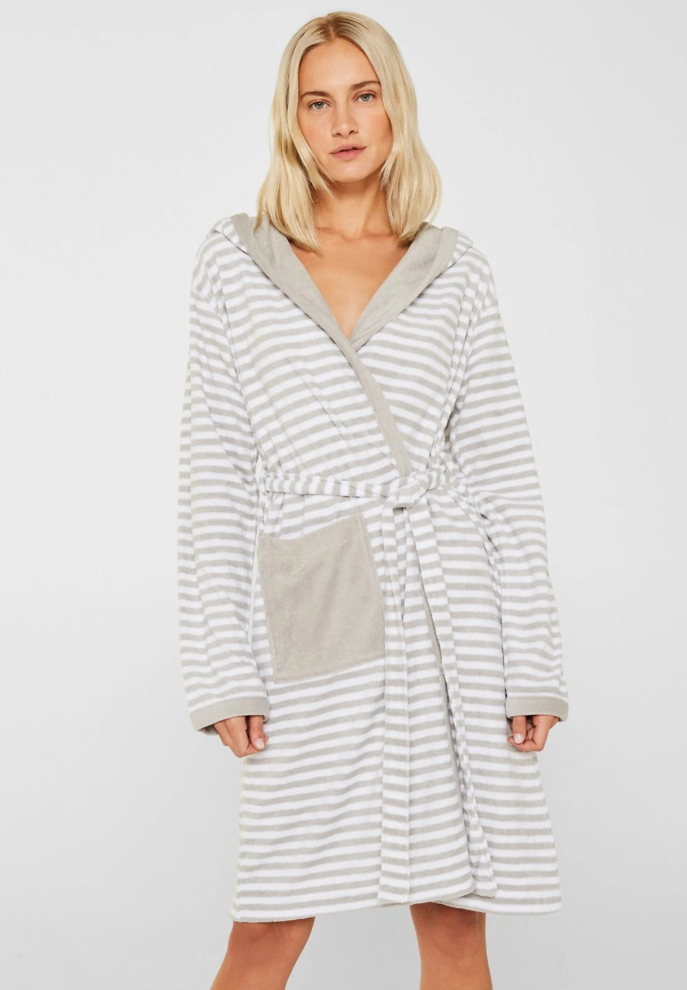 ESPRIT Fashion Bathrobe - Badjas - Stone 1 ESPRIT Fashion Bathrobe - Badjas - Stone