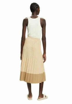 ESPRIT Plissierter- A-Lijn Rok - Light Beige -Esprit cded7a960566415993f6fb83b3d47af9