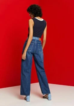 ESPRIT Straight Leg Jeans - Blue Dark Washed -Esprit cf98ea06156d4ccfbee4f733a056213d