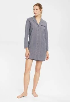 ESPRIT Nightshirt Long Sleeve - Nachtjapon - Dark Blue