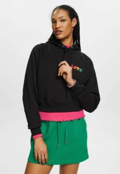 ESPRIT Mit Geometrischem Love-Print - Hoodie - Black