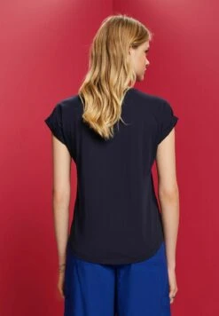 ESPRIT T-Shirt Basic - Navy -Esprit d48bfa9265a74f1bb7656d9de37dbc09