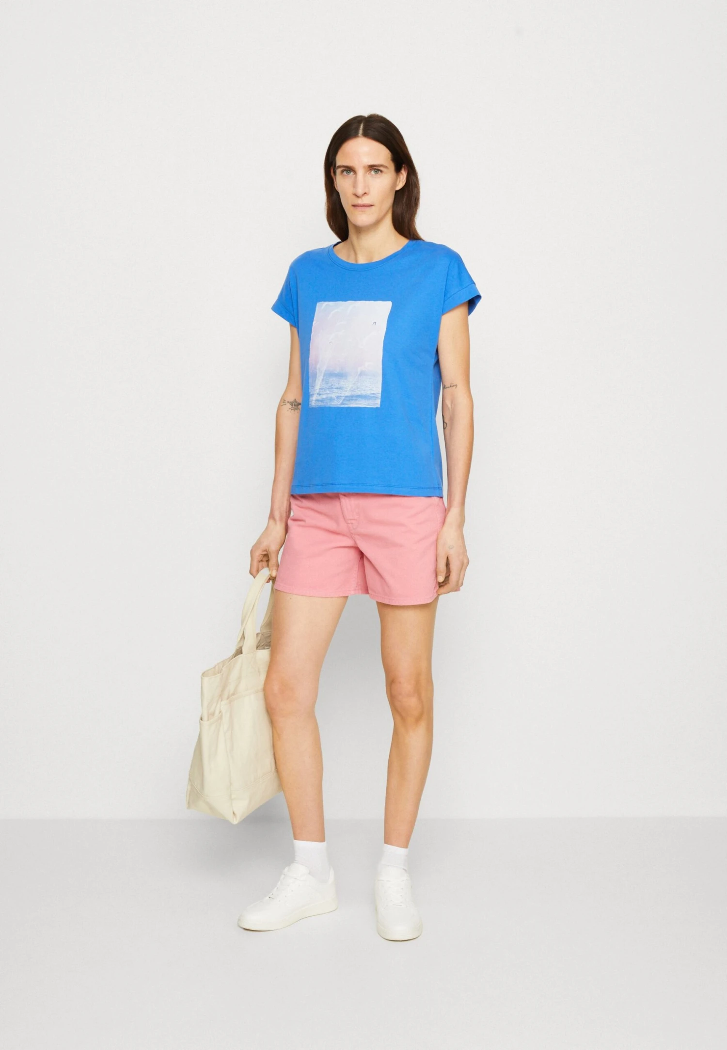ESPRIT Core Tee - T-Shirt Print - Bright Blue 2 ESPRIT Core Tee - T-Shirt Print - Bright Blue - Afbeelding 2