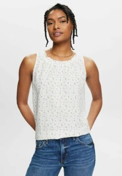 Edc By Esprit Mit Floralem Print - Blouse - Off White
