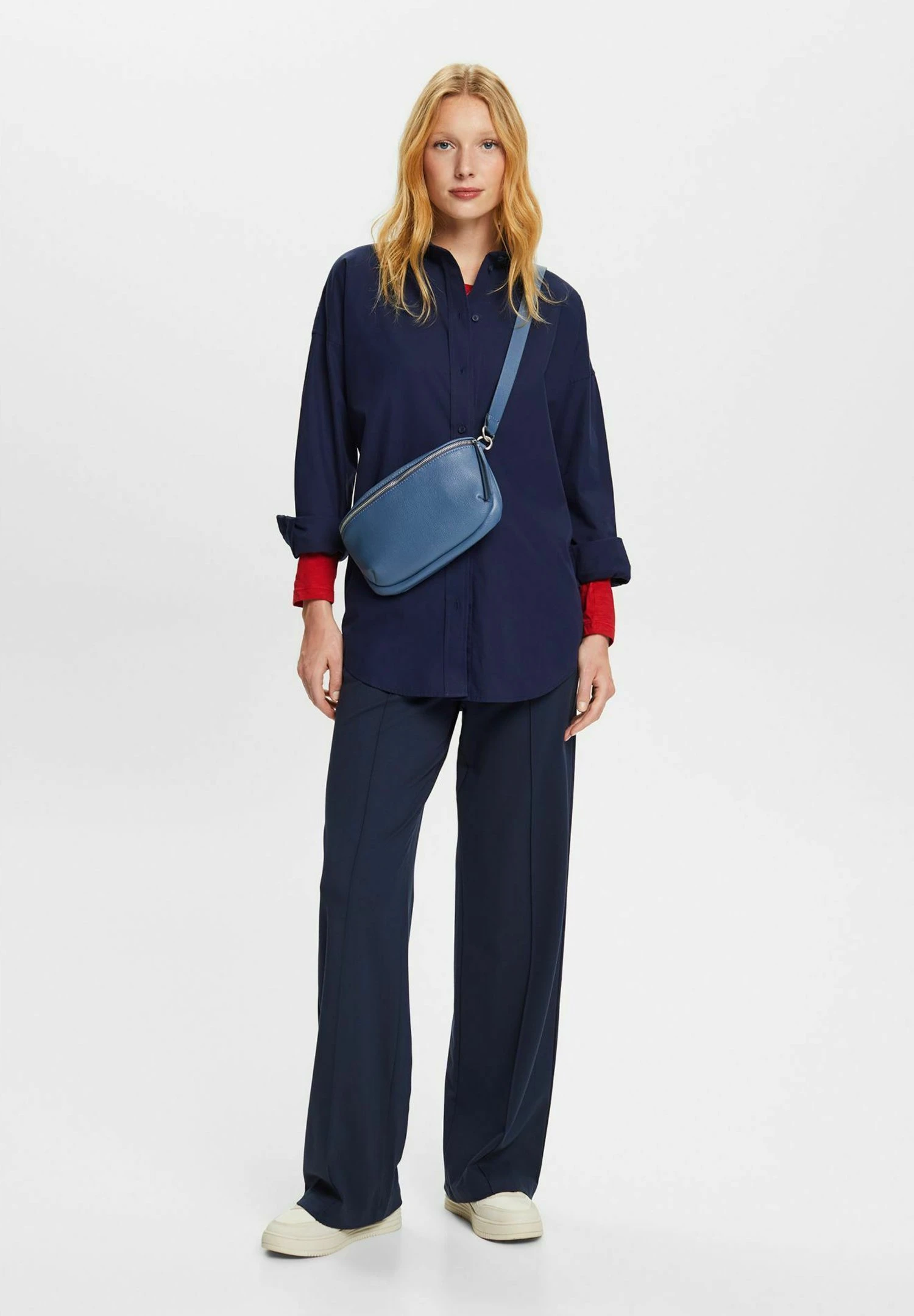 ESPRIT Compact- Blouse - Dark Blue 2 ESPRIT Compact- Blouse - Dark Blue - Afbeelding 2