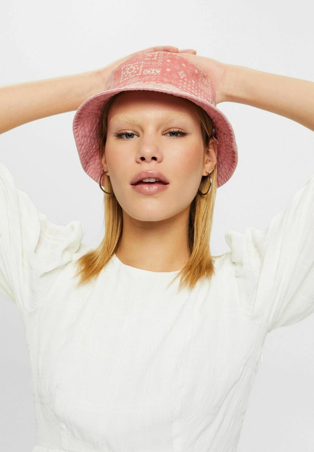 ESPRIT Mit Allover Print - Hoed - Pink 1 ESPRIT Mit Allover Print - Hoed - Pink