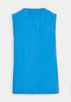 Edc By Esprit Bubble Hem - Blouse - Bright Blue -Esprit e612acb763184c069df8342b66975c1e