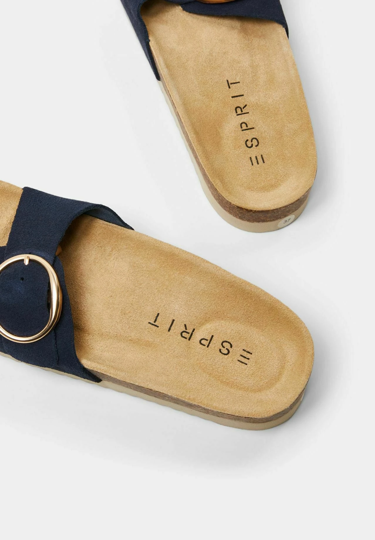 ESPRIT Mit Schnalle - Muiltjes - Navy 4 ESPRIT Mit Schnalle - Muiltjes - Navy - Afbeelding 4