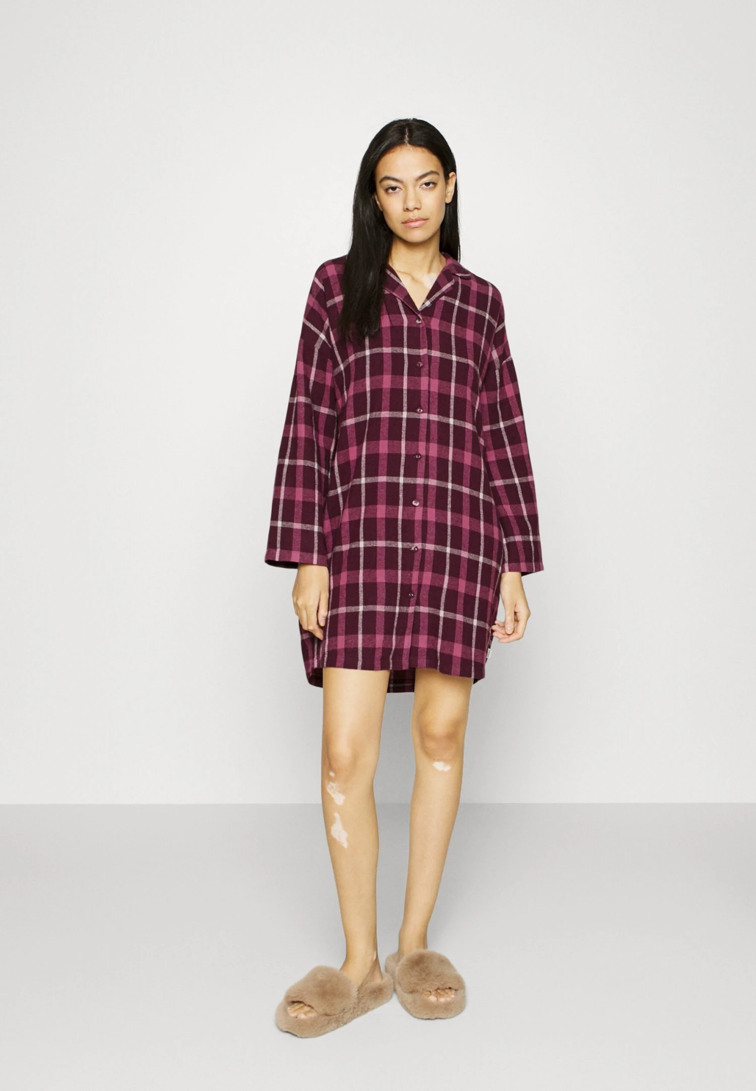 ESPRIT Nightshirt Long Sleeve - Nachtjapon - Bordeaux Red 2 ESPRIT Nightshirt Long Sleeve - Nachtjapon - Bordeaux Red - Afbeelding 2