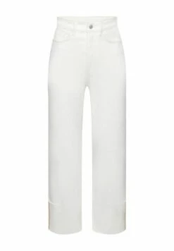 ESPRIT Mit Hohem Bund Und Beinumschlag - Straight Leg Jeans - Off White -Esprit ea1f10230308468782db963046f54f0d
