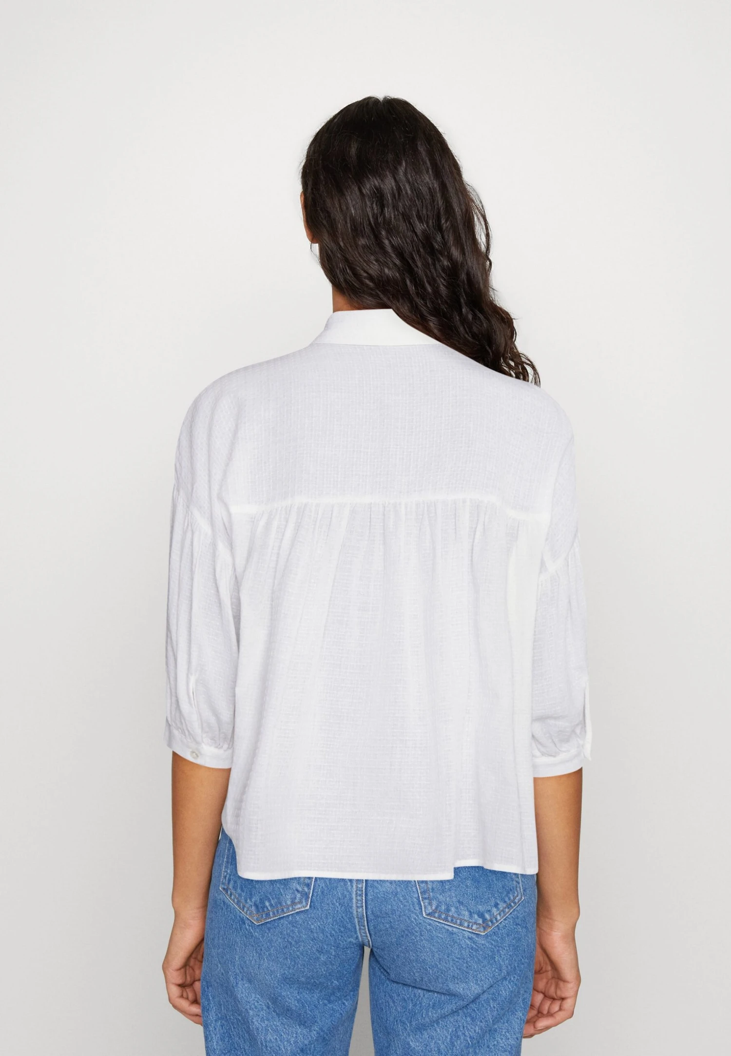 ESPRIT Dobby - Overhemdblouse - White 3 ESPRIT Dobby - Overhemdblouse - White - Afbeelding 3