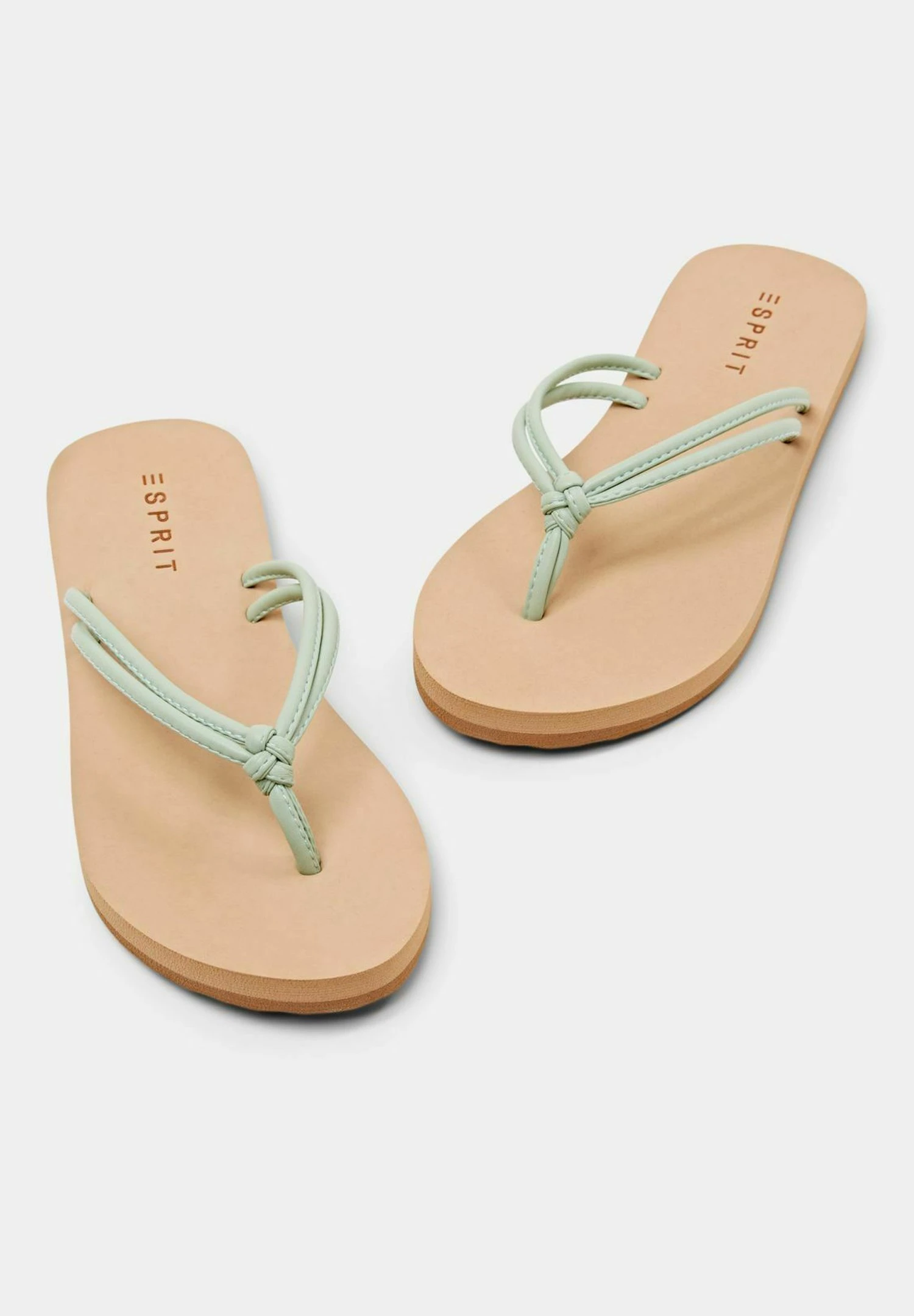 ESPRIT Mit Knoten-Detail - Teensandalen - Light Aqua Green 4 ESPRIT Mit Knoten-Detail - Teensandalen - Light Aqua Green - Afbeelding 4