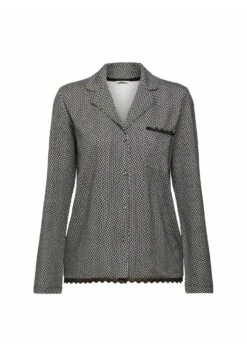 ESPRIT Mit Spitze - Pyjamashirt - Black -Esprit f4f6e051f4e14b929b1e51ce64e2970e