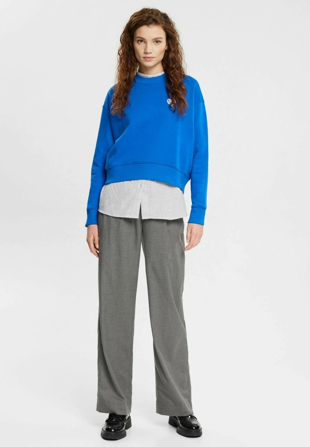 ESPRIT Mit-Logo - Sweater - Blue 5 ESPRIT Mit-Logo - Sweater - Blue - Afbeelding 5