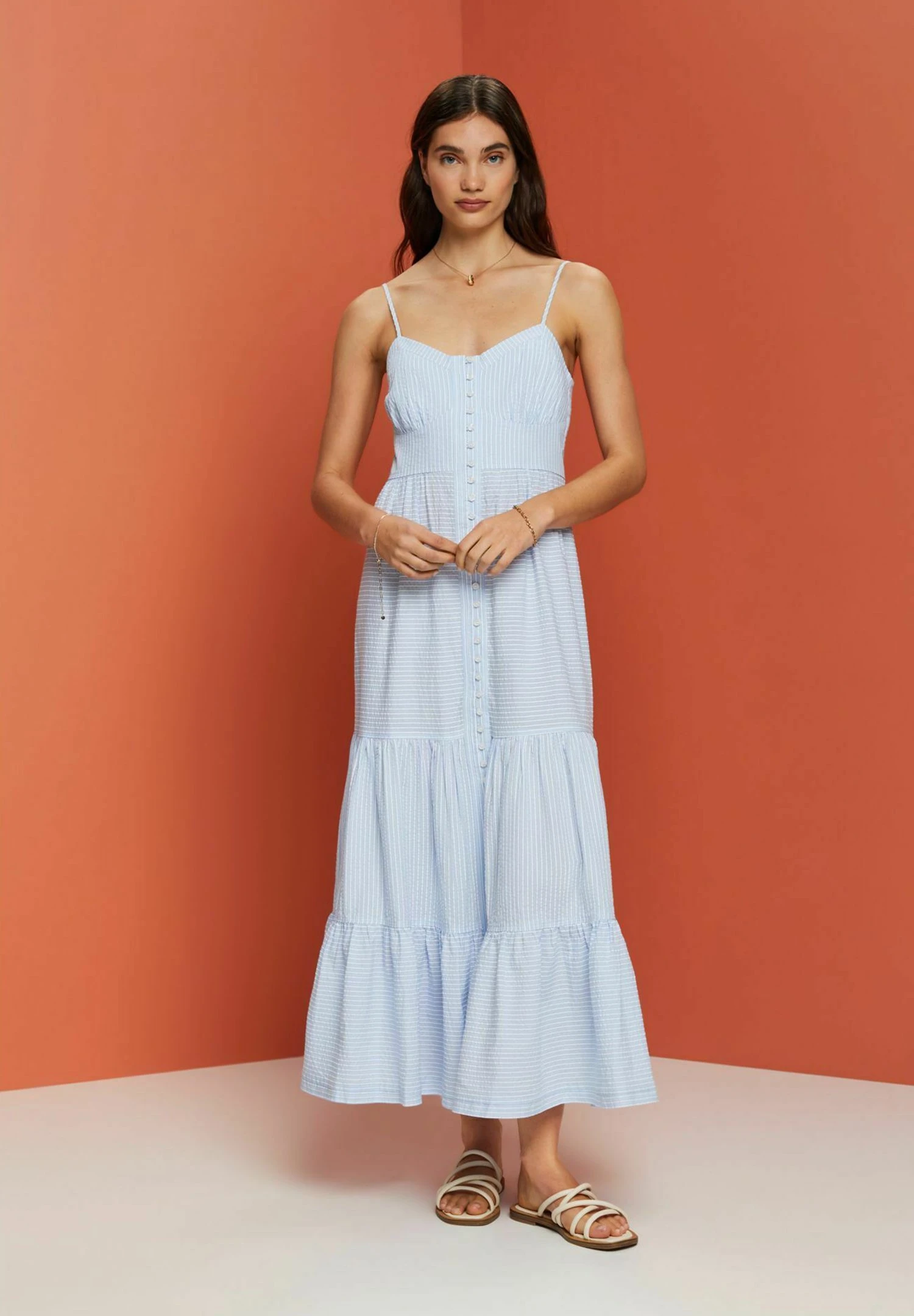 ESPRIT Träger - Maxi-Jurk - Light Blue 4 ESPRIT Träger - Maxi-Jurk - Light Blue - Afbeelding 4