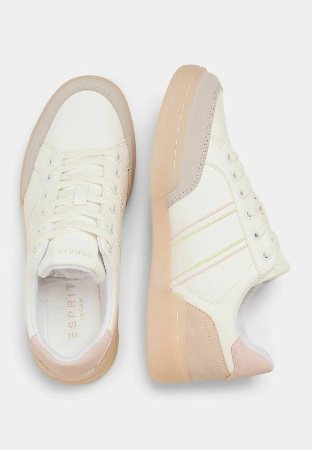 ESPRIT A22-04 Lu2 - Sneakers Laag - Off White 3 ESPRIT A22-04 Lu2 - Sneakers Laag - Off White - Afbeelding 3